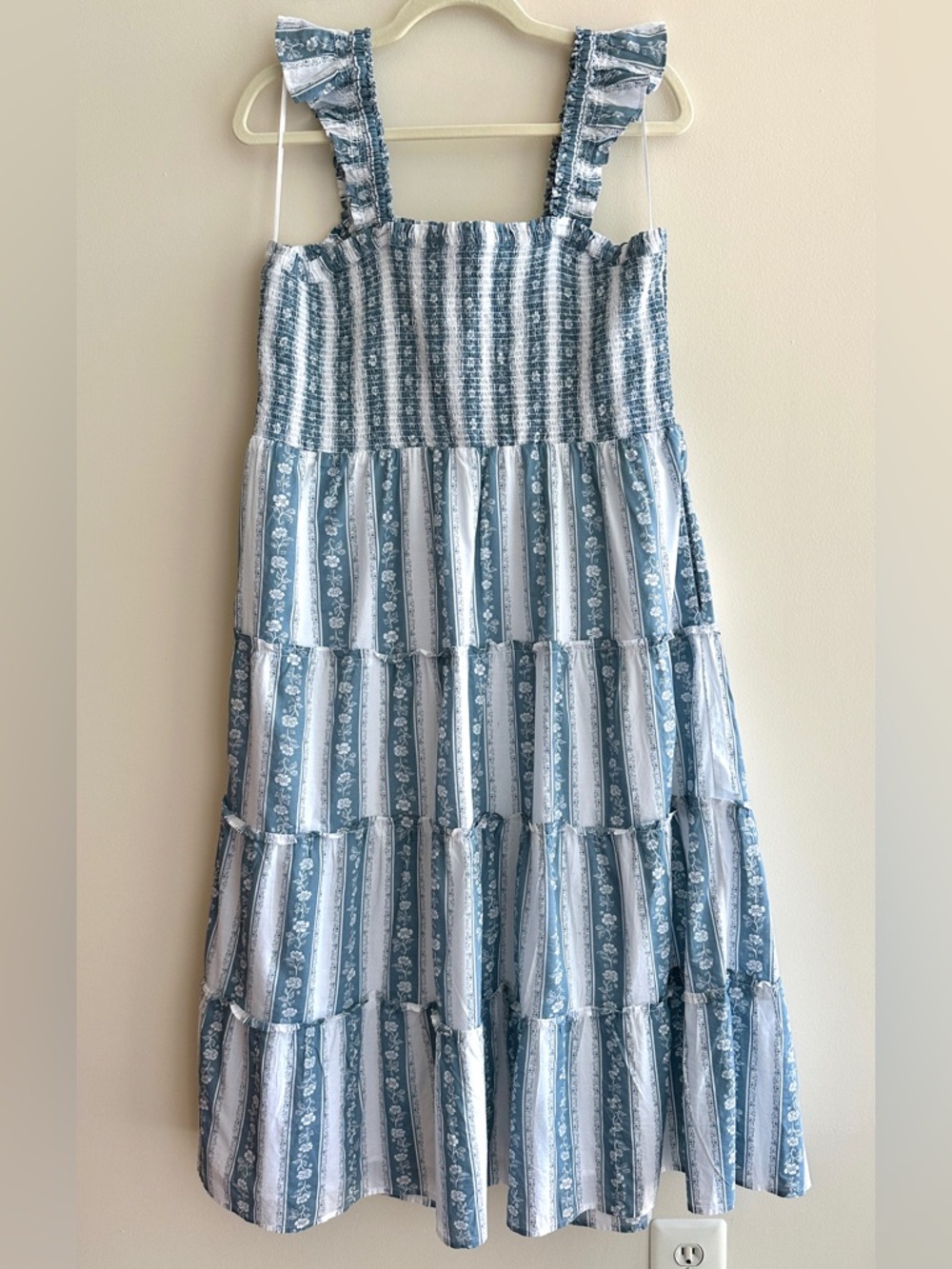 J. Crew Blue and White Striped Midi Dress - Picture 14 of 16